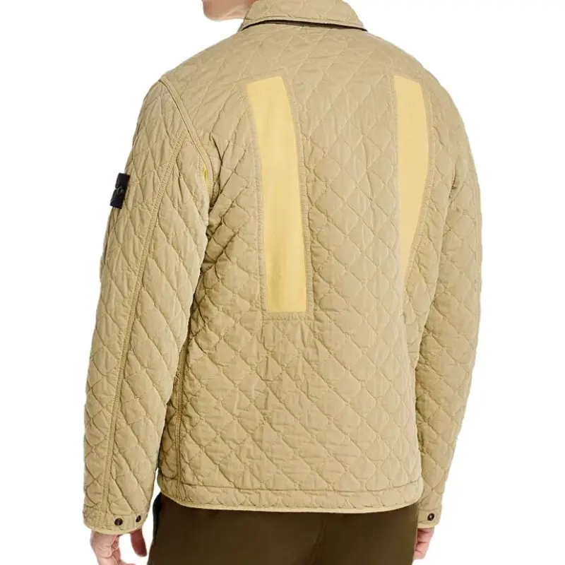 STONE ISLAND Compass Patch Quilted Buttoned Jacket-3