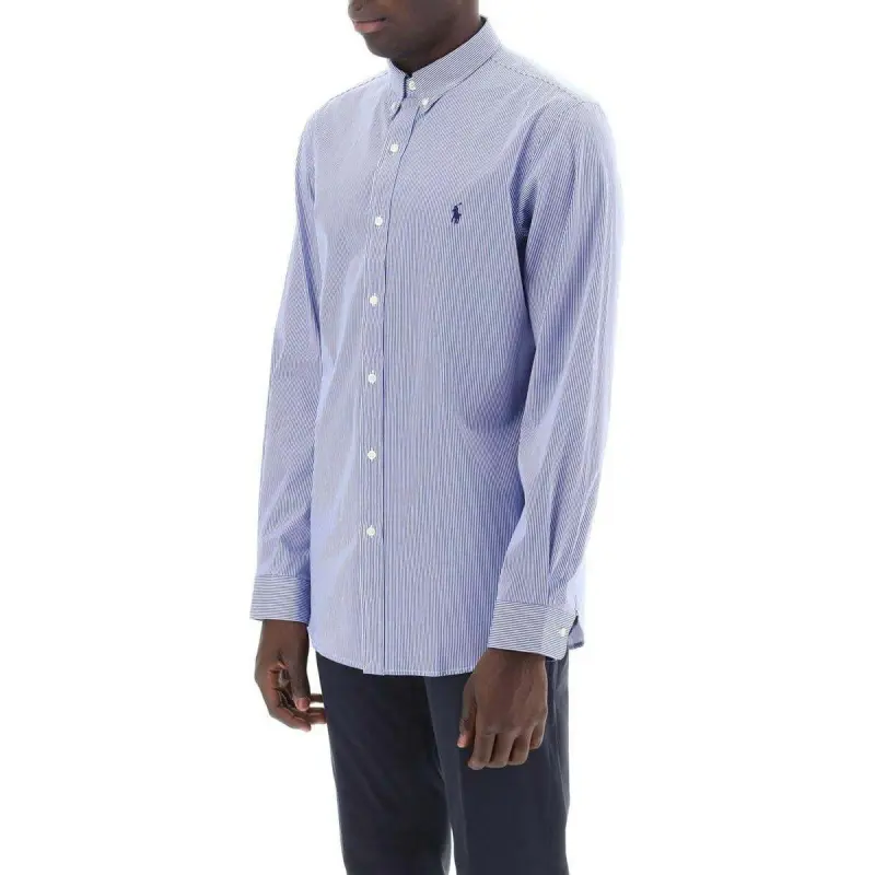 Polo Ralph Lauren Slim Fit Striped Stretch Poplin Shirt-3