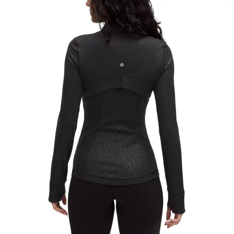 Lululemon Define SS25 Jackets Coats Women's Leopard Print Daisy Relief Black-2