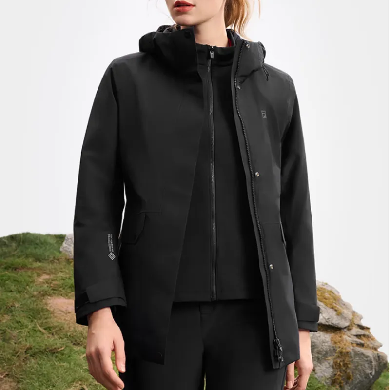 FILA EXPLORER Jackets Coats Women's Pitch Black-4