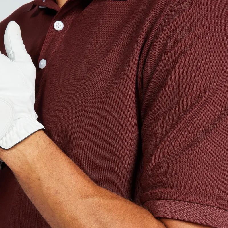DECATHLON INESIS Polo Shirt Men's Burgundy Red-4