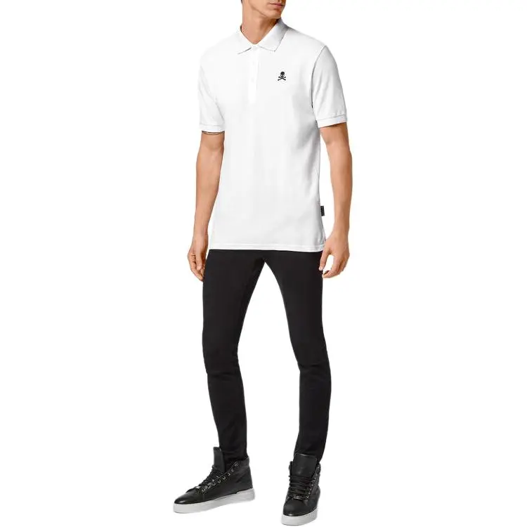 PHILIPP PLEIN Polo Shirts Men White-3