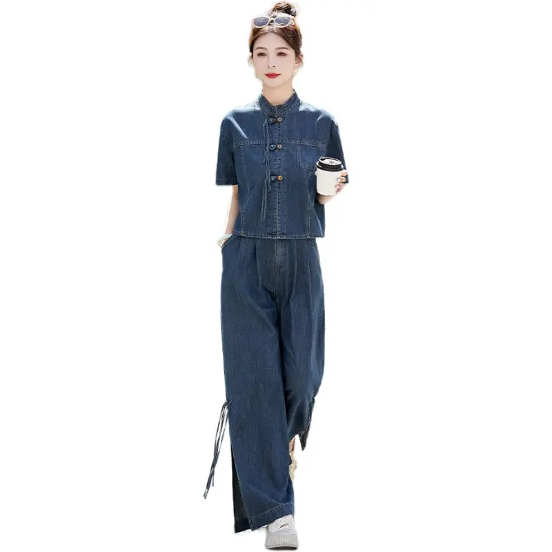 Fele.d Casual Suit Women's Denim-0