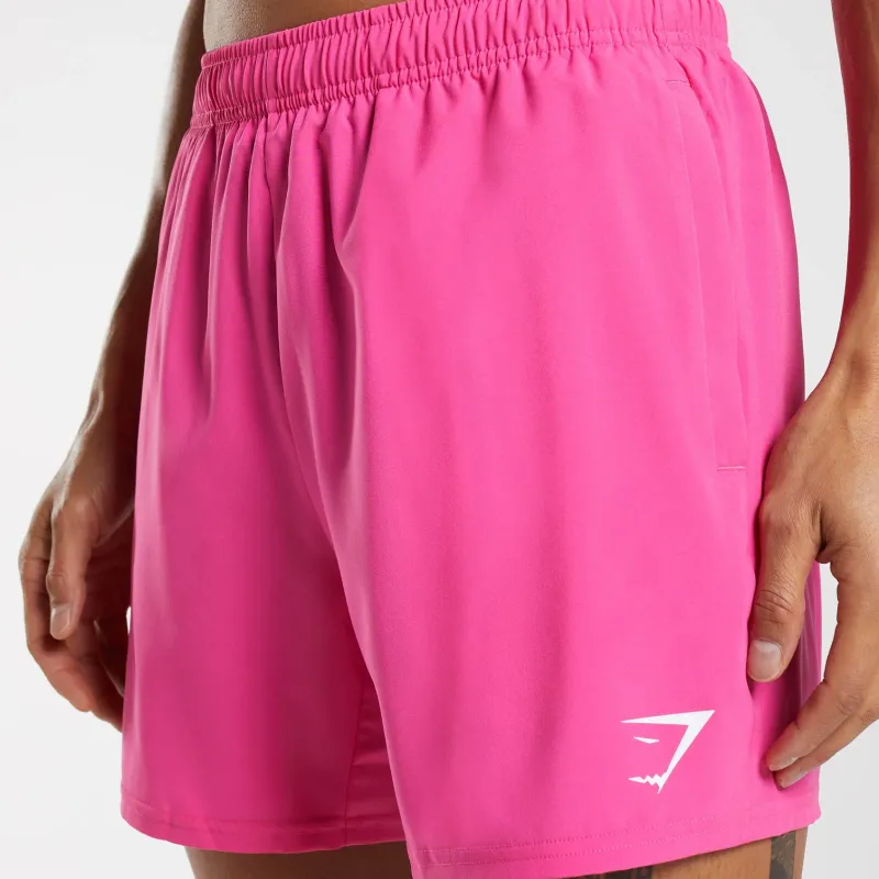 GYMSHARK ARRIVAL 5' SHORTS Casual Shorts Men's Bright Fuchsia-2