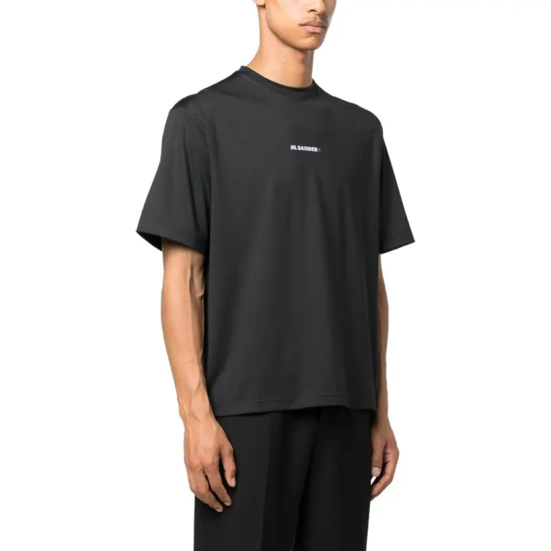 JIL SANDER + Logo Printed Crewneck T Shirt-3