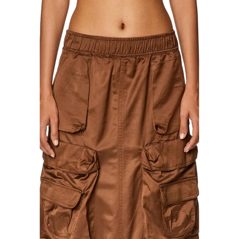 DIESEL O Nita Cargo pocket Elasticated Maxi Skirt-3