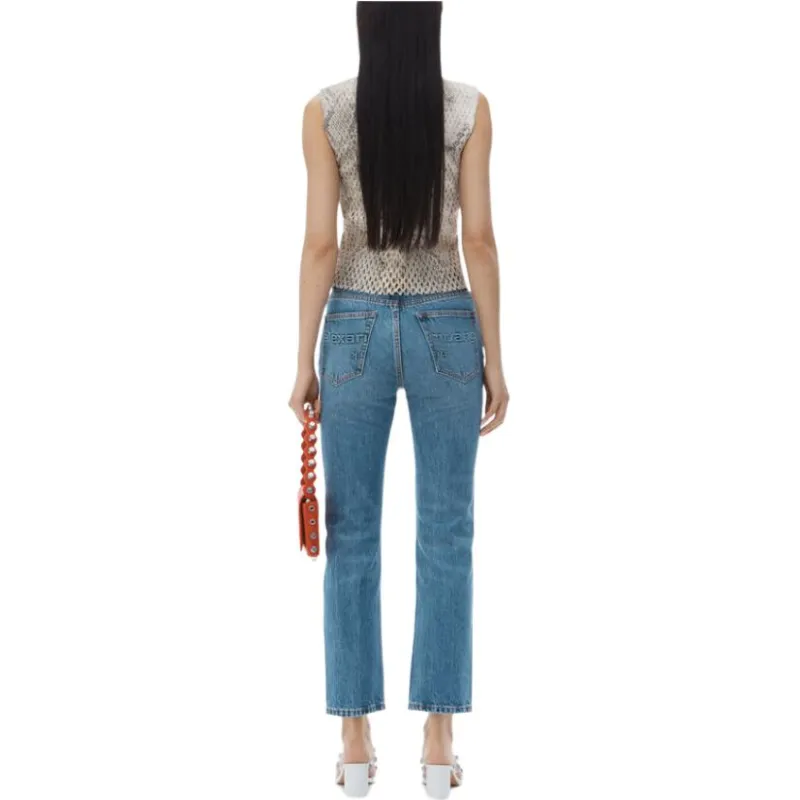 Alexander Wang High Waisted Cropped Jeans-3