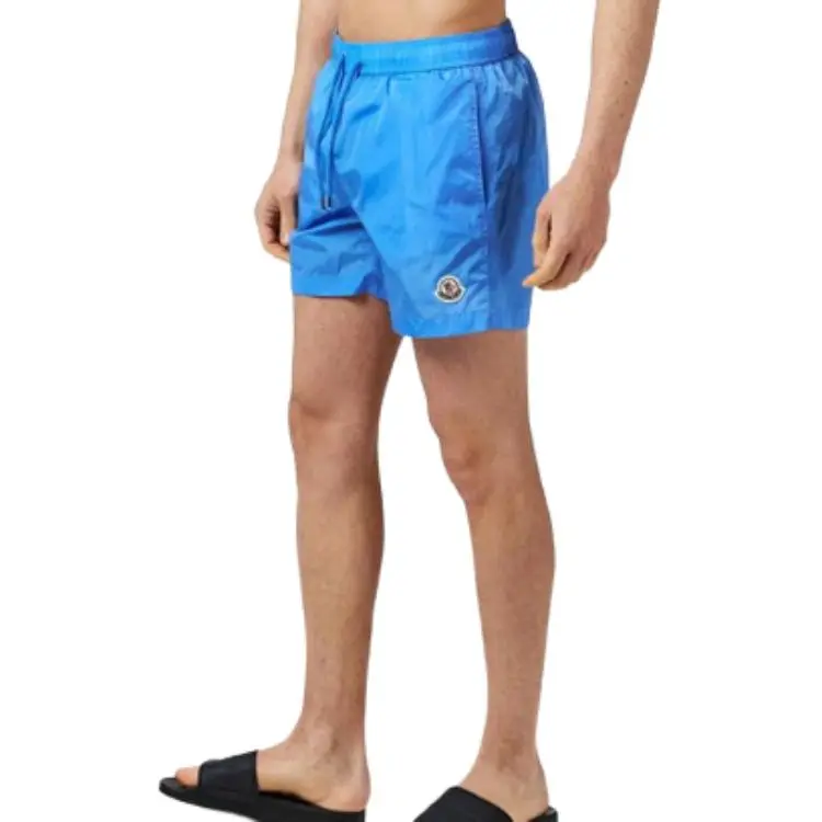 Moncler Logo Patch Drawstring Swim Shorts-3