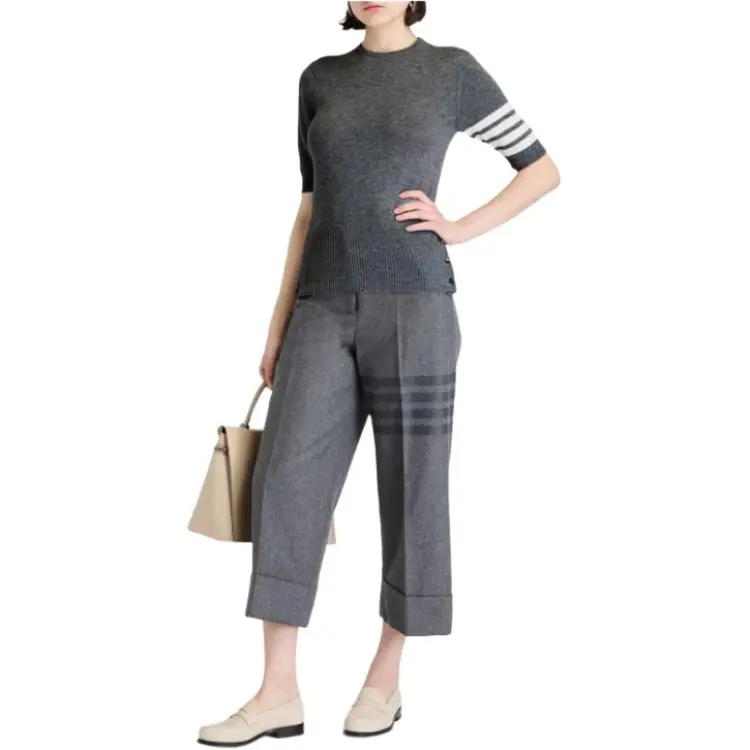 THOM BROWNE· T Shirt Women's Dark Gray-4