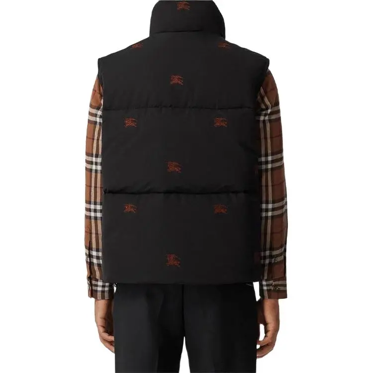 Burberry Embroidered Ekd Nylon Puffer Gilet-2