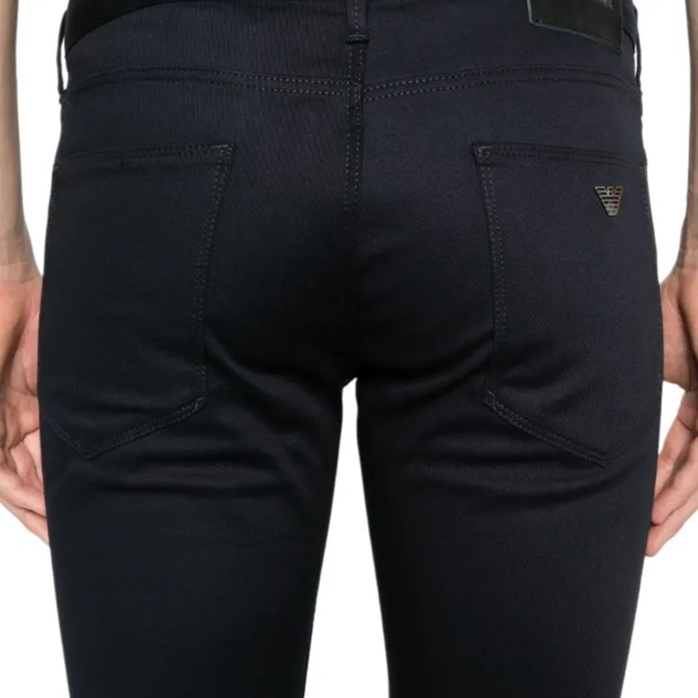 EMPORIO ARMANI Logo plaque Slim fit Jeans-4