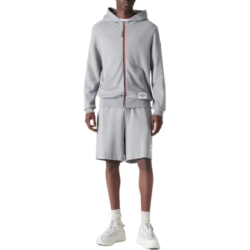 Moncler Logo Patch Zip Up Hoodie-4