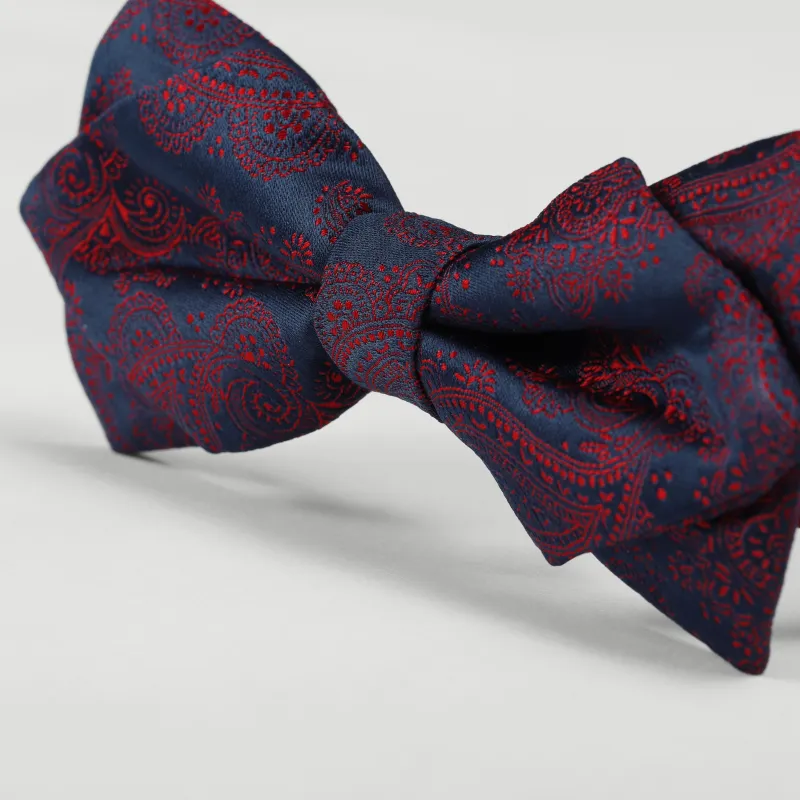 GOLDLION Polyester Bow Tie Men's Red-7