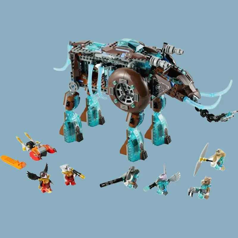 LEGO Elephant Queen's Ice Machine Made Mammoth Building Blocks 670pcs 70145-6