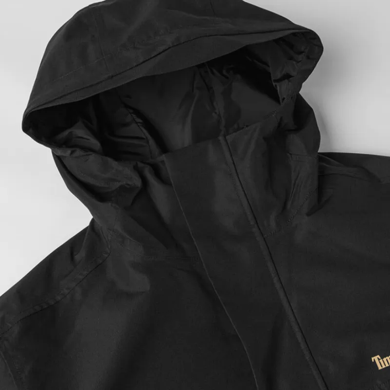 Timberland Water Resistant Windproof Breathable Warm Windbreaker Jacket Men's Black-3