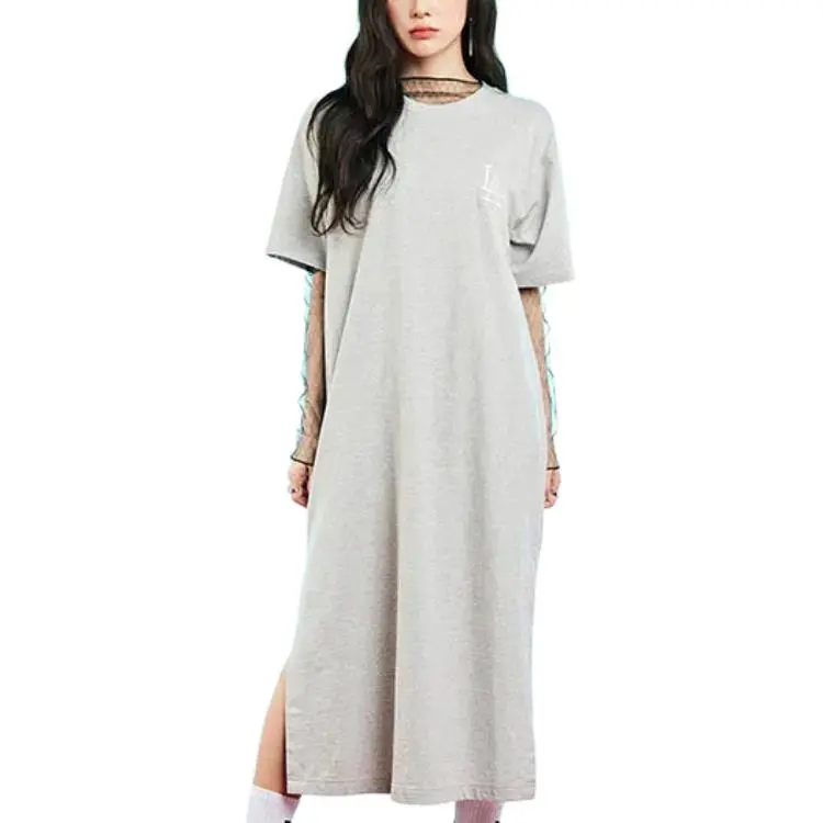 MLB Short Sleeved Dress Women's Gray-2