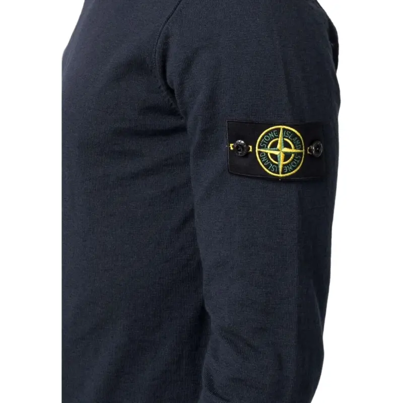 STONE ISLAND Compass appliqué Cotton blend Jumper-4