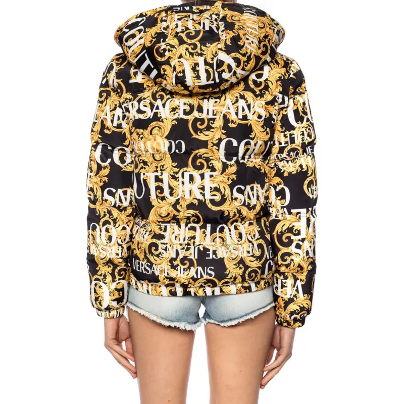 VERSACE JEANS Jackets Women's Black Yellow-4