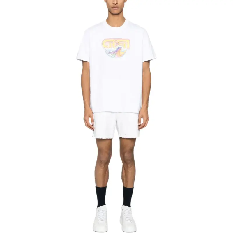 CASABLANCA Logo Printed Crewneck T Shirt-2