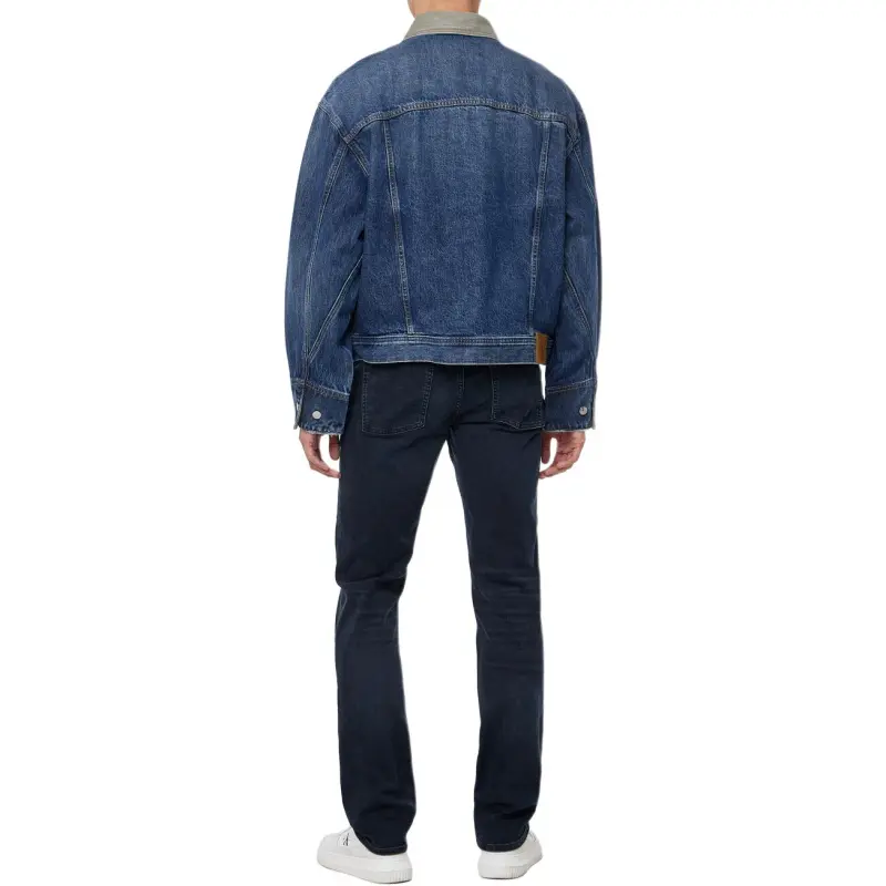 CALVIN KLEIN Denim Jacket Men's Dark Blue-3