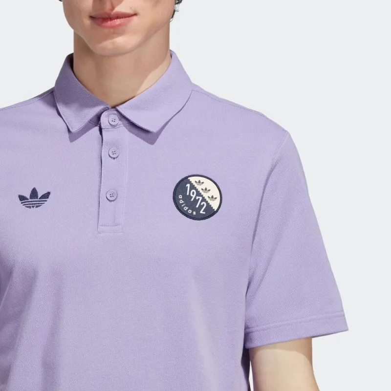 Adidas Originals BLOKEPOP Polo Shirt Men's Magic Lilac-4