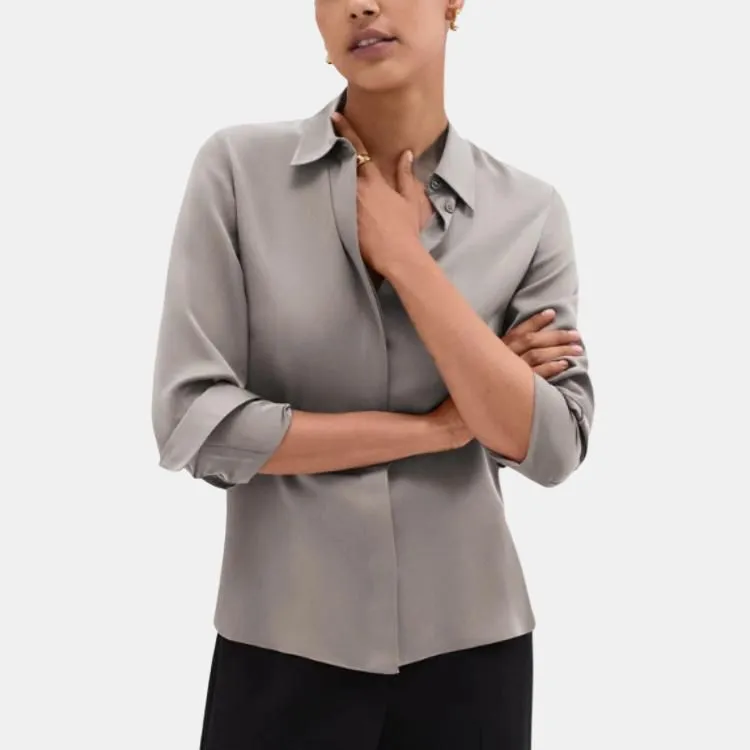 THEORY Shirts Women's Mist Gray-1