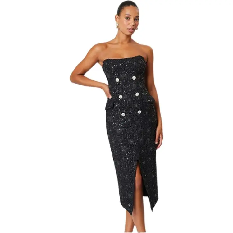 ELLIATTCOLLECTIVE Sleeveless Dress Women's Black-1