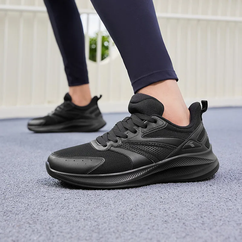 361° Anti-Slip Wear-Resistant Low-Top Running Shoes Men's Obsidian Black-4