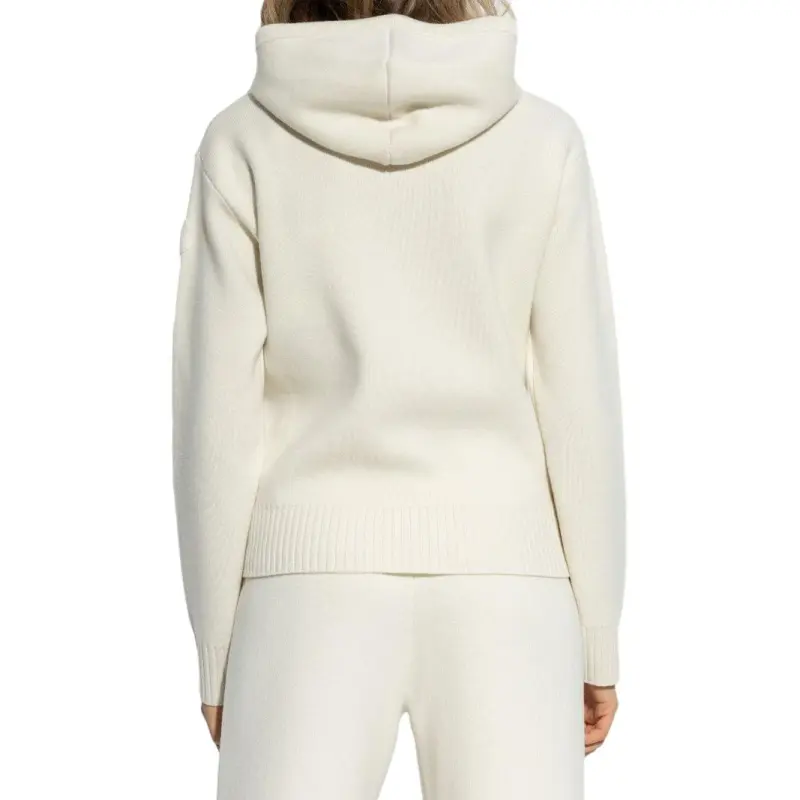 Moncler Zip Up Hooded Knit Cardigan-3