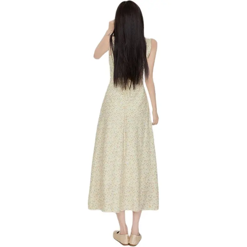 Concubine Zhu Sleeveless Dress Women's Yellow-4