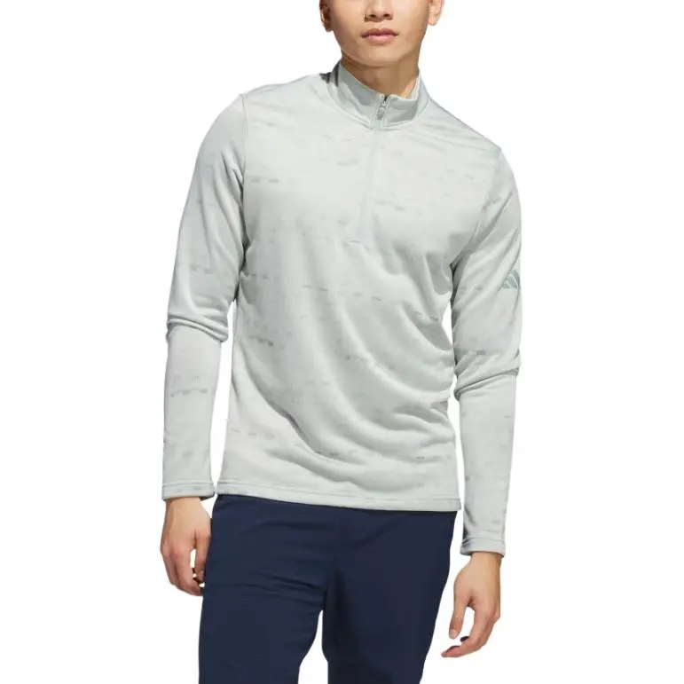 Adidas Free Shipping With AdiClub Core Printed Quarter Zip Pullover-1