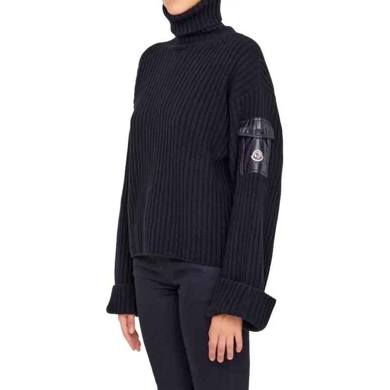 Moncler Cashmere Sweaters Women's Black-5
