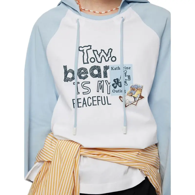 Teenie Weenie T Shirt Women's Light Blue-2