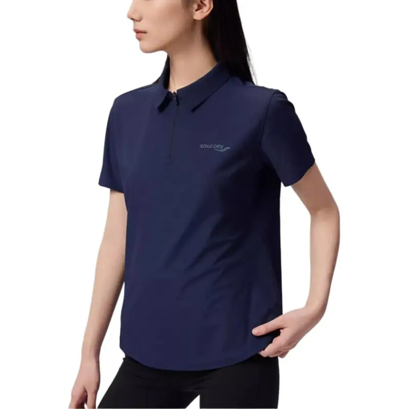 Saucony SS25 Polo Shirt Women's Deep Navy Blue-3
