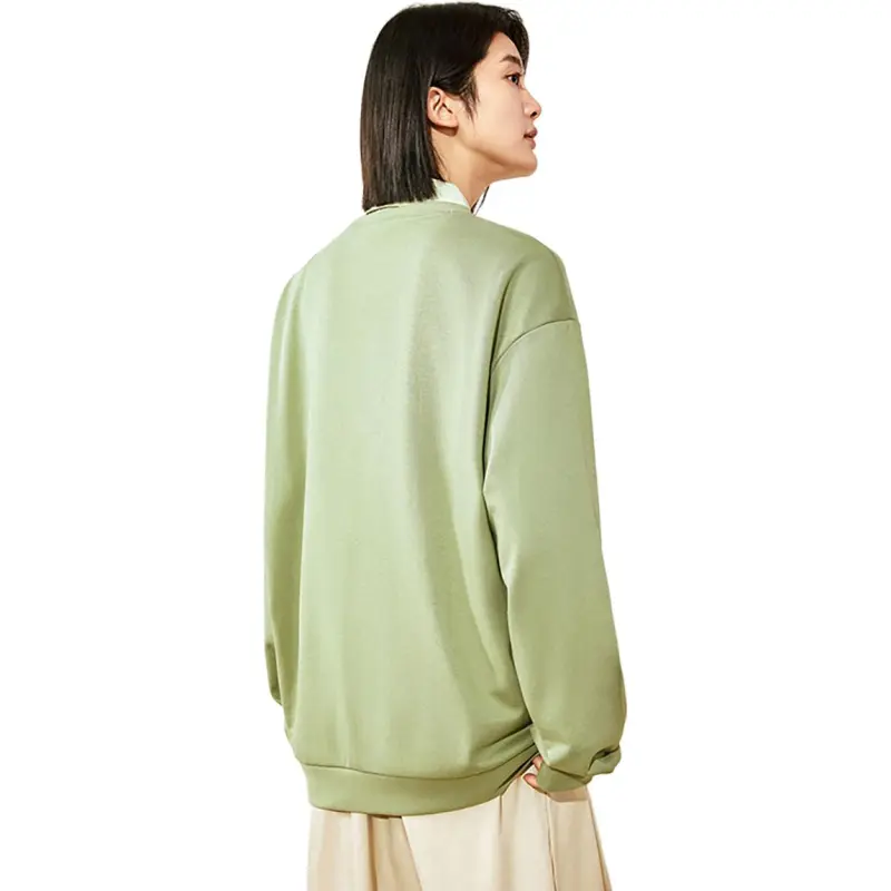 Anta Life Collection Sweatshirt Unisex Gray Pea Green-5