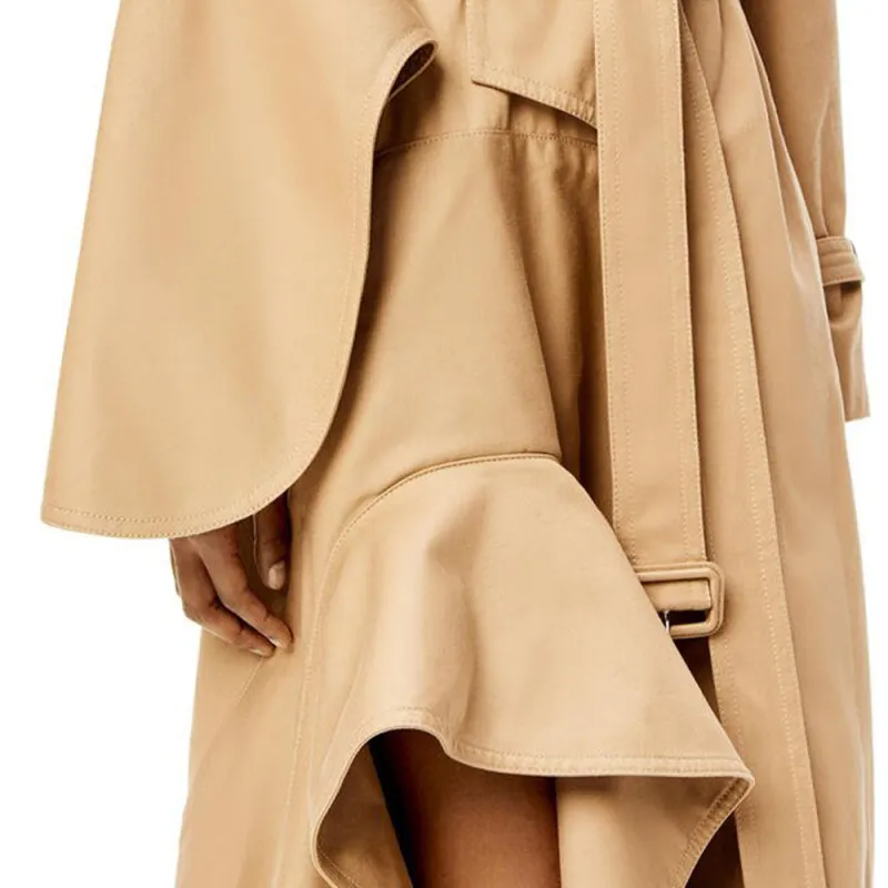 LOEWE Trench Coats Women's Beige-4