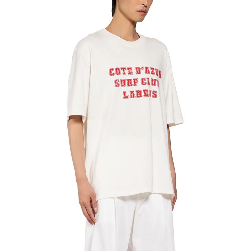 LANEUS Slogan print T shirt-2