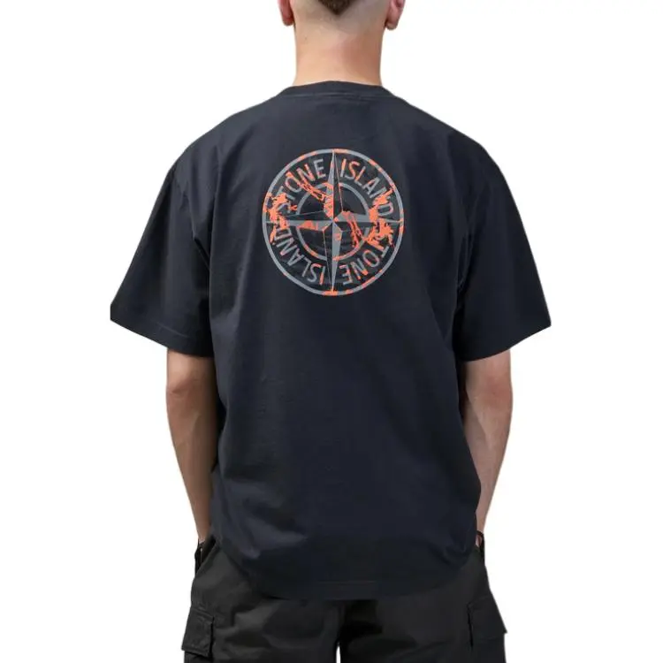 STONE ISLAND Logo Printed Crewneck T Shirt-3