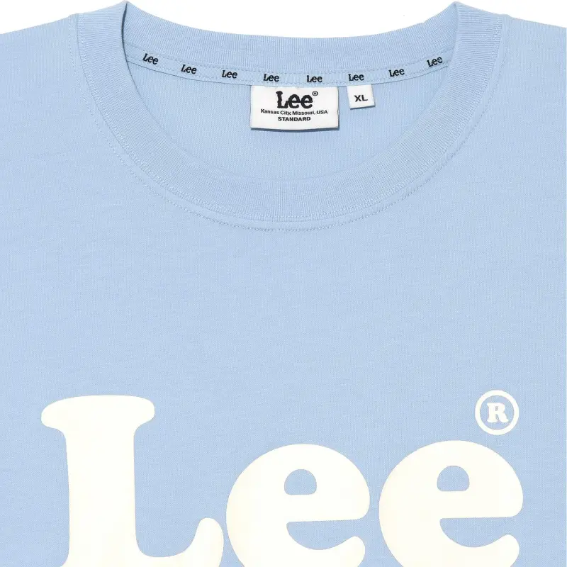 Lee T Shirts Unisex Light Blue-2