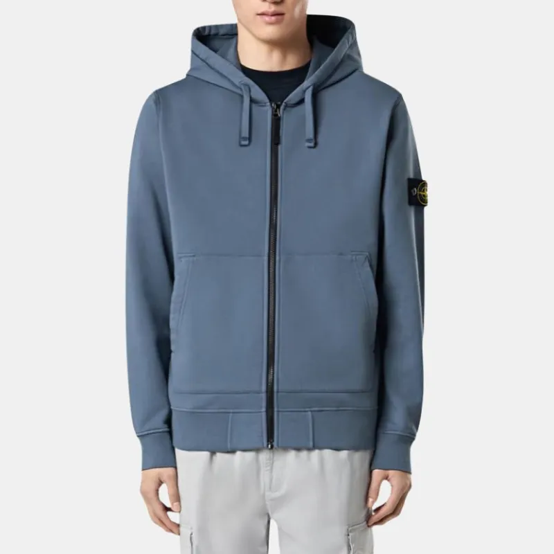 STONE ISLAND Compass Patch Zip Up Hoodie-2