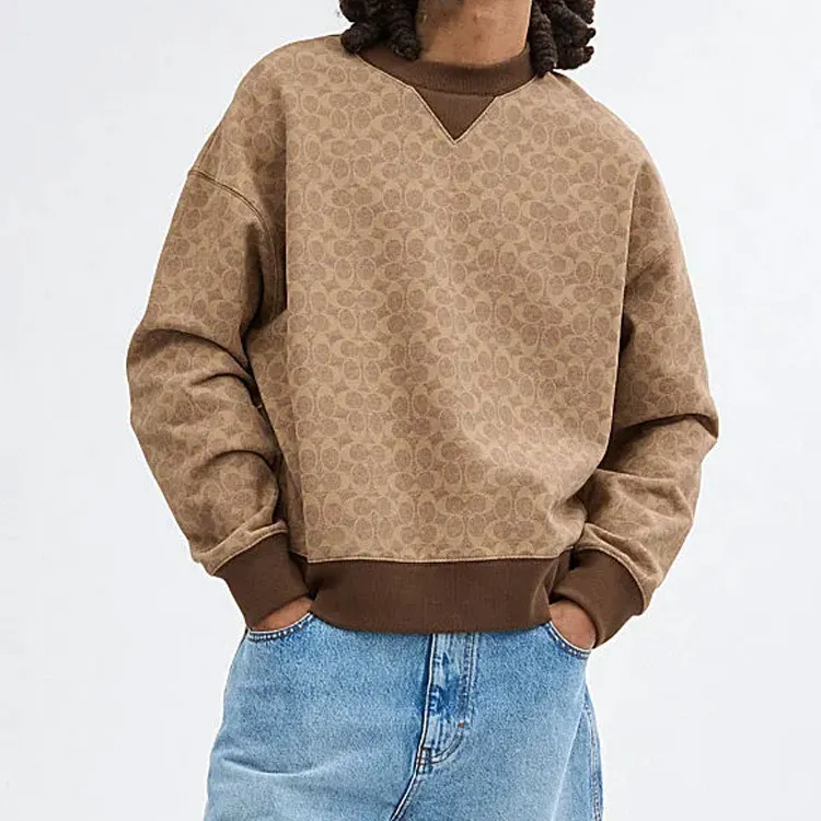 COACH Sweatshirt Men's Brown Yellow-1