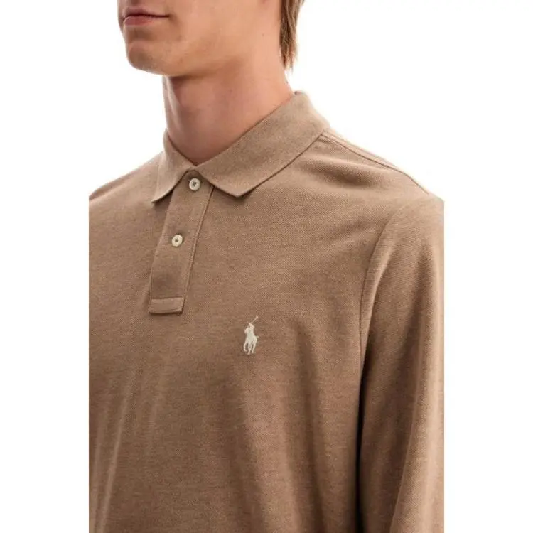 Polo Ralph Lauren All Fits Mesh Long-Sleeved Polo Shirt-4