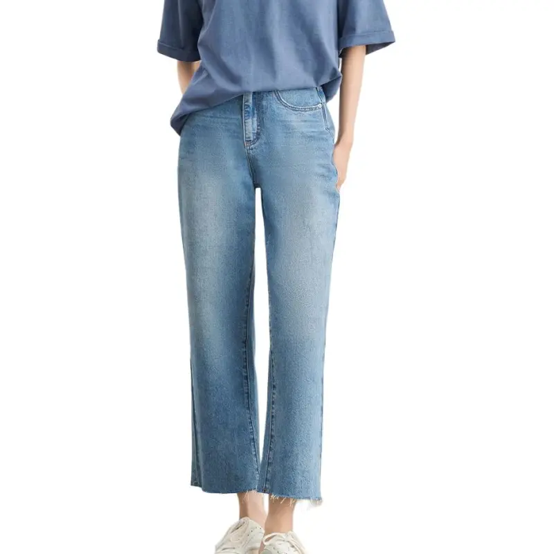 MEIYANG Jeans Women's Blue-4