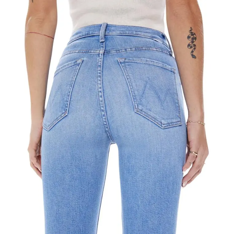 MOTHER Mid rise Cropped Jeans-1