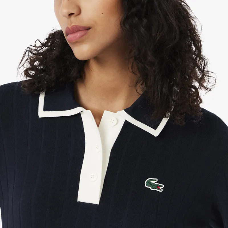 LACOSTE Knitwear Women's Marine Blue/White-4