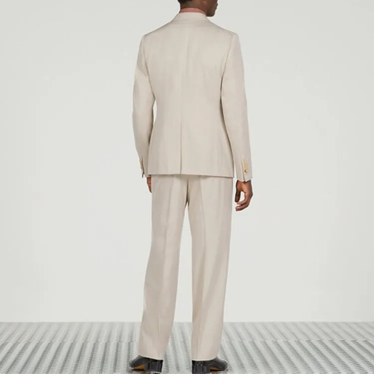 GUCCI Business Suits Men Clothing Sets Light Gray-5