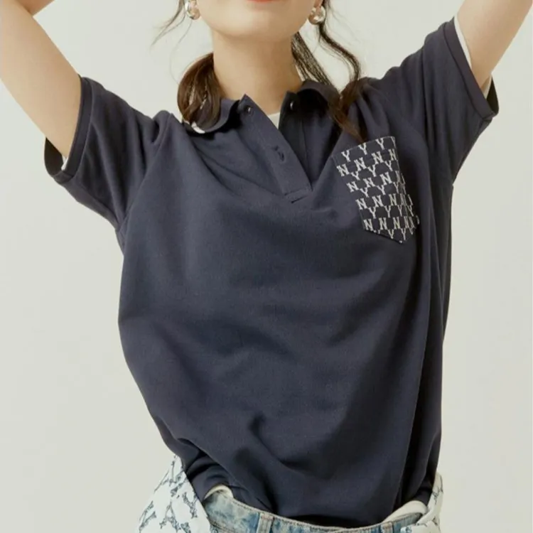 MLB Polo Shirt Unisex Navy Blue-3