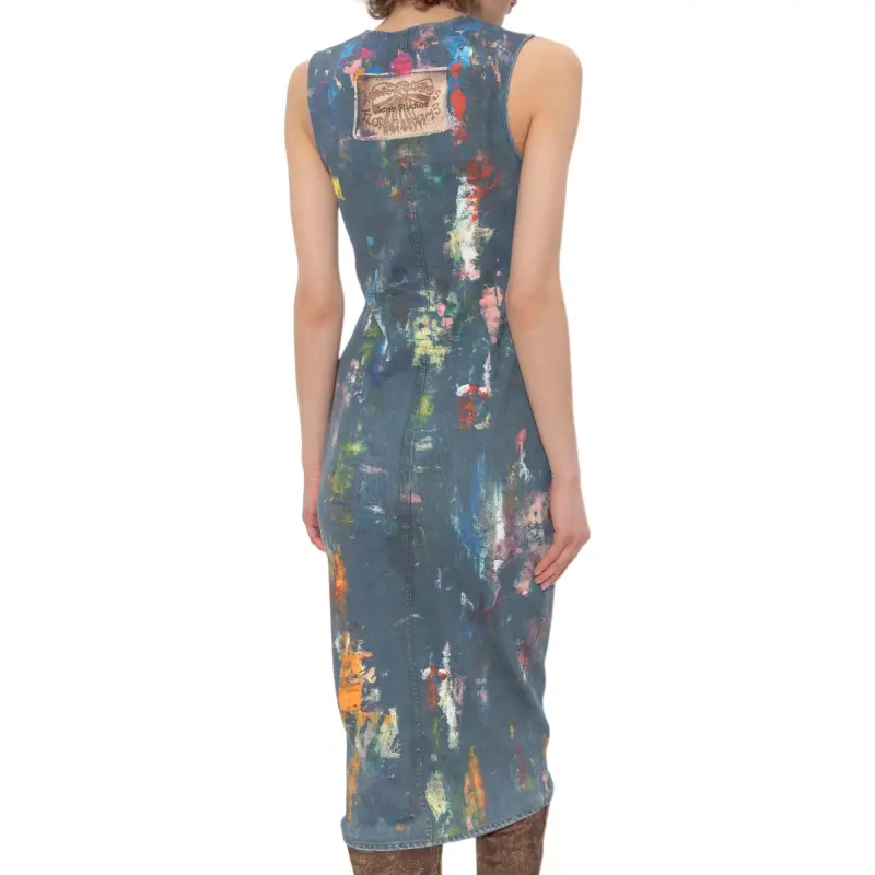 Acne Studios Sleeveless Dress Women's Blue-3