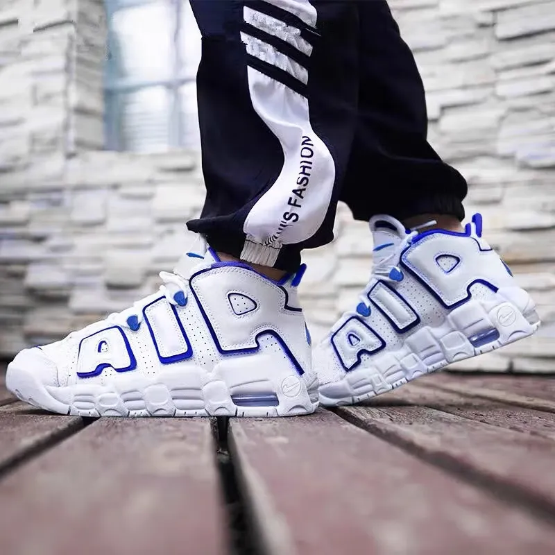 Nike Air More Uptempo Summit White Racer Blue GS-2