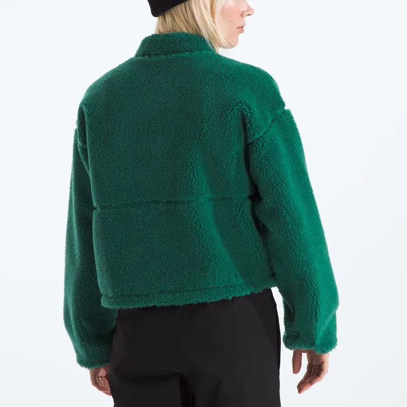 THE NORTH FACE FW24 Extreme Pile 2 Velvet-feel Coat Women's Evergreen-3